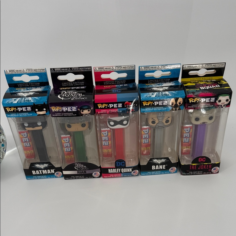 Funko Pop! PEZ Dispensers - Batman, Harley Quinn, Bane, Joker